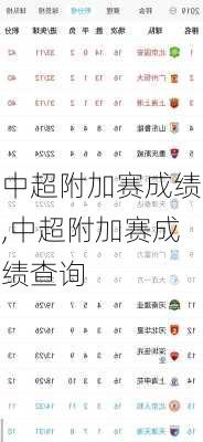 中超附加赛成绩,中超附加赛成绩查询