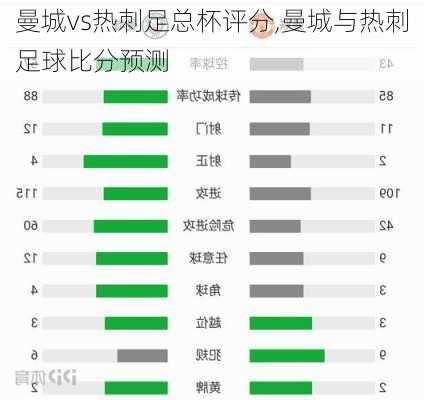 曼城vs热刺足总杯评分,曼城与热刺足球比分预测