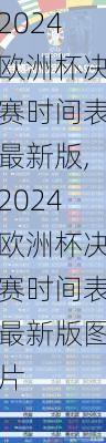 2024欧洲杯决赛时间表最新版,2024欧洲杯决赛时间表最新版图片