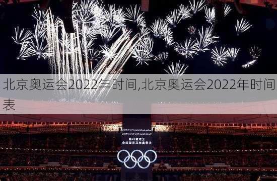 北京奥运会2022年时间,北京奥运会2022年时间表