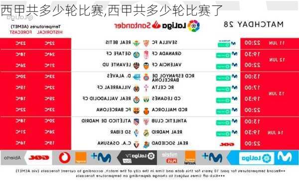 西甲共多少轮比赛,西甲共多少轮比赛了