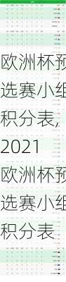 欧洲杯预选赛小组积分表,2021欧洲杯预选赛小组积分表