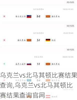 乌克兰vs北马其顿比赛结果查询,乌克兰vs北马其顿比赛结果查询官网