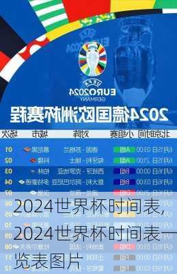 2024世界杯时间表,2024世界杯时间表一览表图片