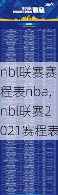 nbl联赛赛程表nba,nbl联赛2021赛程表