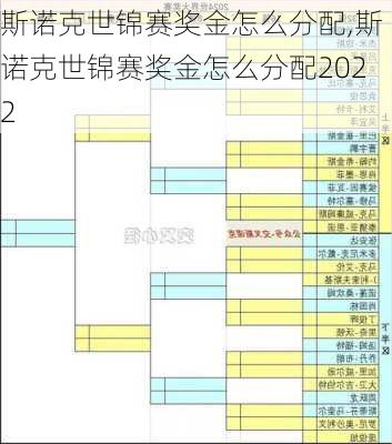 斯诺克世锦赛奖金怎么分配,斯诺克世锦赛奖金怎么分配2022