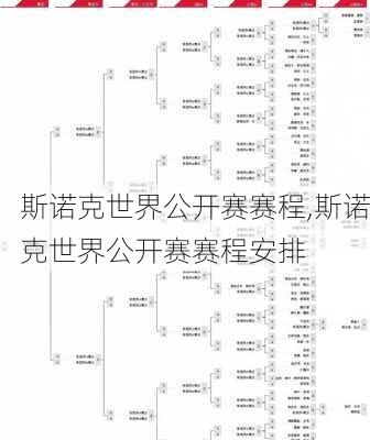 斯诺克世界公开赛赛程,斯诺克世界公开赛赛程安排