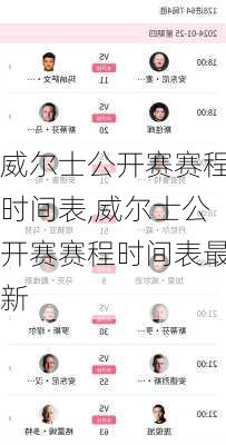 威尔士公开赛赛程时间表,威尔士公开赛赛程时间表最新