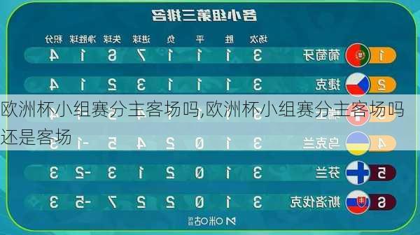 欧洲杯小组赛分主客场吗,欧洲杯小组赛分主客场吗还是客场