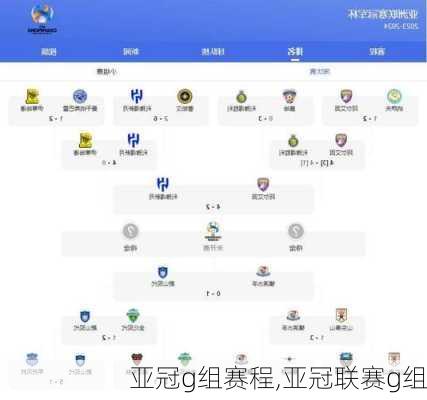 亚冠g组赛程,亚冠联赛g组