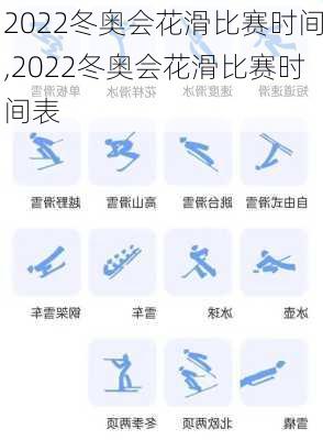 2022冬奥会花滑比赛时间,2022冬奥会花滑比赛时间表