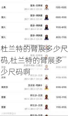 杜兰特的臂展多少尺码,杜兰特的臂展多少尺码啊