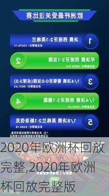 2020年欧洲杯回放完整,2020年欧洲杯回放完整版