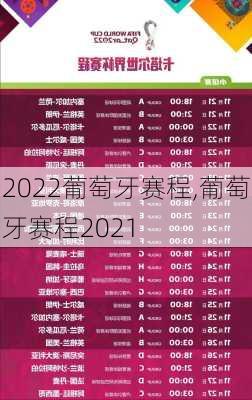 2022葡萄牙赛程,葡萄牙赛程2021