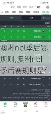 澳洲nbl季后赛规则,澳洲nbl季后赛规则是什么