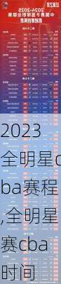 2023全明星cba赛程,全明星赛cba时间