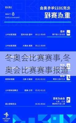 冬奥会比赛赛事,冬奥会比赛赛事报道