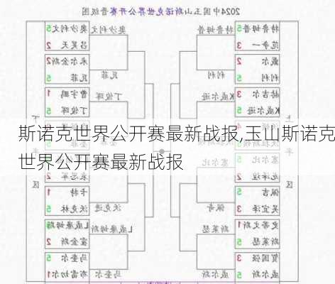 斯诺克世界公开赛最新战报,玉山斯诺克世界公开赛最新战报