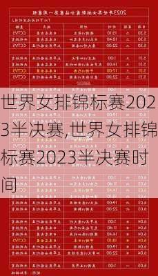 世界女排锦标赛2023半决赛,世界女排锦标赛2023半决赛时间