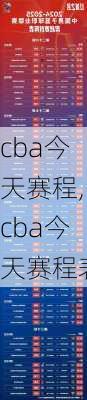 cba今天赛程,cba今天赛程表